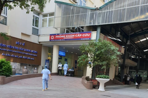 Tòa nhà BC - Bệnh viện Phụ sản Trung ương. (Ảnh: PV/Vietnam+)