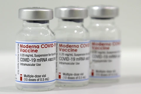 Vaccine ngừa COVID-19 của Moderna. (Ảnh: AFP/TTXVN)