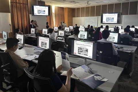 Trung tâm Đào tạo nâng cao về chẩn đoán hình ảnh triển khai lớp học đầu tiên. (Ảnh: Thùy Giang/Vietnam+)