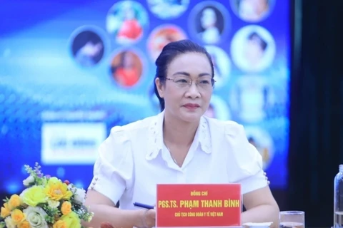 Bà Phạm Thanh Bình - Chủ tịch Công đoàn ngành Y tế khóa XIV, nhiệm kỳ 2023-2028.