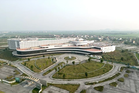 Cơ sở 2 của Bệnh viện Bạch Mai diện tích 21ha, diện tích sàn 119.952m2, thuộc địa phận xã Liêm Tuyền (Thành phố Phủ Lý, Hà Nam). (Ảnh: Tuấn Anh/TTXVN)