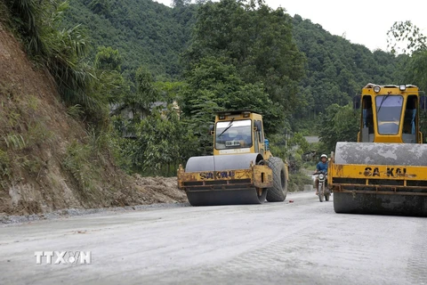 Yên Bái nỗ lực đẩy nhanh giải ngân vốn đầu tư công. (Ảnh: TTXVN phát)