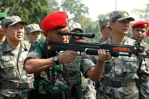 Indonesia-Trung Quốc tập trận chung hải quân ở Biển Đông
