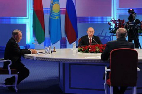 Tổng thống ba nước Nga, Belarus và Kazakhstan. (Nguồn: kremlin.ru)