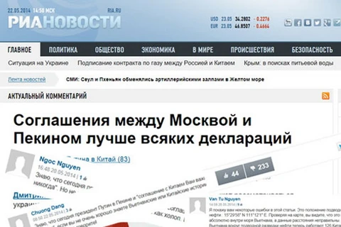 Hội Nga-Việt lên tiếng về bài báo sai sự thật trên RIA Novosti