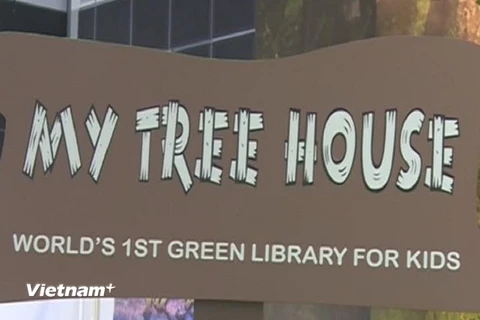 Độc đáo "thư viện xanh" tại Hội chợ Sách Singapore 2014