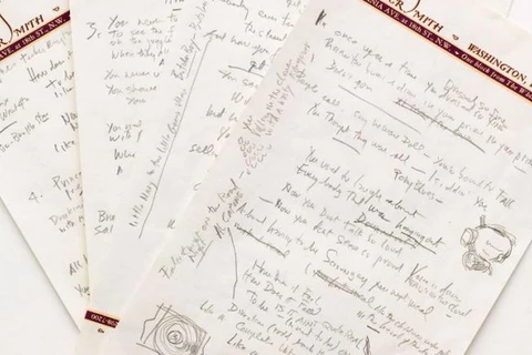 Bản viết tay bài hát của Bob Dylan được bán với giá kỷ lục