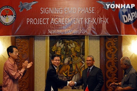 Hàn Quốc-Indonesia ký thỏa thuận cùng thiết kế máy bay chiến đấu