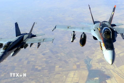 Máy bay các nước Arab, châu Âu thực hiện 10% số vụ không kích IS