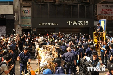 Hong Kong: Xung đột tái bùng phát ở khu vực Mong Kok