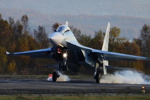 Nga tăng cường 14 máy bay chiến đấu Sukhoi tới bán đảo Crimea