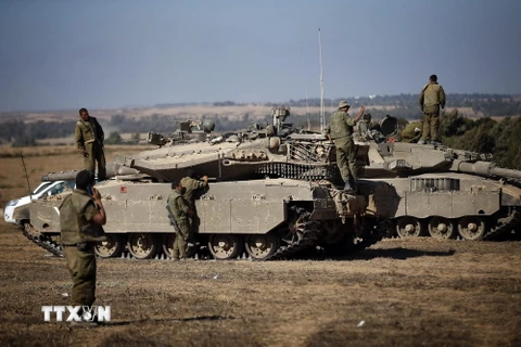 Quân đội Israel rút khỏi các khu vực dân cư tại biên giới Dải Gaza