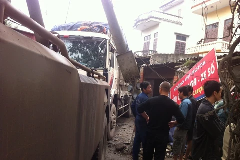 Hà Giang: Xe tải bị mất phanh, lao thẳng vào nhà dân