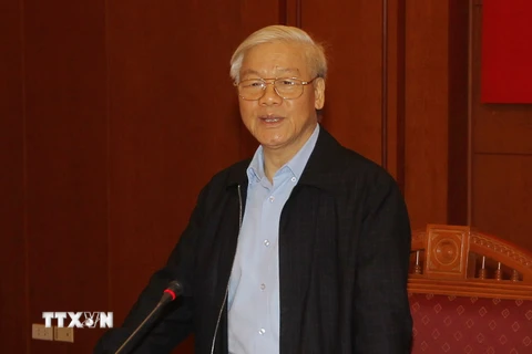 Tổng Bí thư Nguyễn Phú Trọng trả lời phỏng vấn của TTXVN