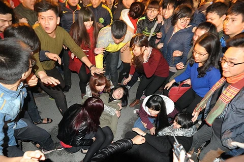 Hà Nội: Diễn tập tình huống tai nạn do chen lấn trong đám đông