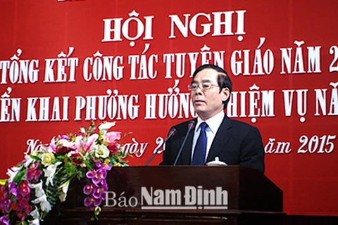 Trao Quyết định của Bộ Chính trị về nhân sự tỉnh Nam Định
