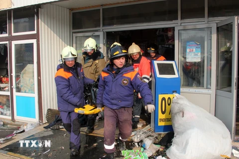 Đã có 9 người chết do cháy trung tâm thương mại ở Tatarstan 