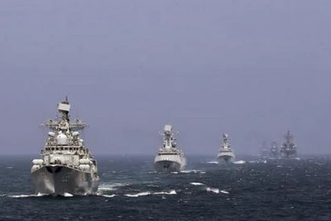 Trung Quốc và Nga lần đầu tập trận chung trên Địa Trung Hải