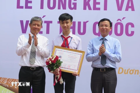 Học sinh Thanh Hóa đoạt giải Nhất cuộc thi viết thư quốc tế UPU 44