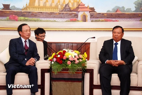 Lãnh đạo Lào tiếp Đoàn đại biểu Văn phòng Trung ương Đảng Việt Nam