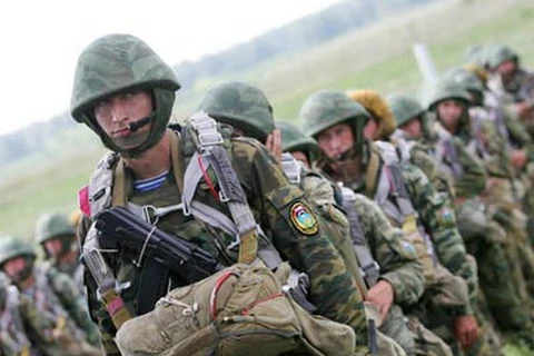 Một tiểu đoàn lính dù Nga. (Nguồn: Xinhua)