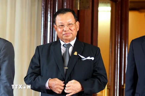 Chủ tịch Thượng viện Campuchia Sai Chhum. (Nguồn: THX/TTXVN)