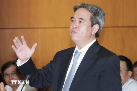  Thống đốc Ngân hàng Nhà nước Việt Nam Nguyễn Văn Bình. (Ảnh: Phương Hoa/TTXVN)
