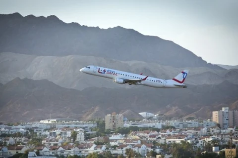 Máy bay cất cánh từ sân bay Eilat. (Nguồn: timesofisrael.com)