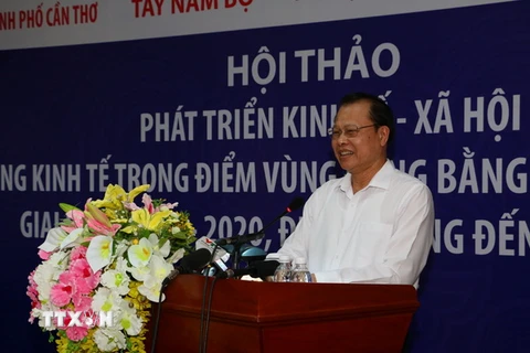 Phó Thủ tướng Vũ Văn Ninh phát biểu chỉ đạo. (Ảnh: Duy Khương/TTXVN)