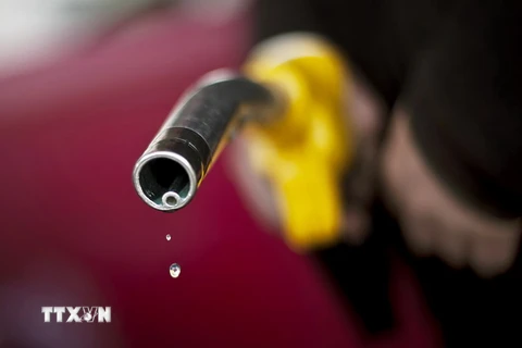 Đổ xăng tại một trạm xăng ở Dijon, Pháp. (Nguồn: AFP/TTXVN)