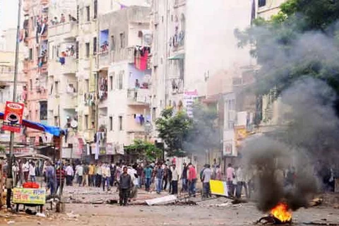 Xung đột cộng đồng tại bang Gujarat. (Nguồn: indiatimes.com)