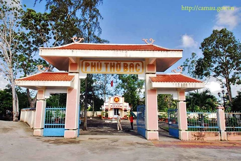 Phủ thờ Bác Hồ ở xã Trí Lực, huyện Thới Bình, tỉnh Cà Mau. (Nguồn: camau.gov.vn)