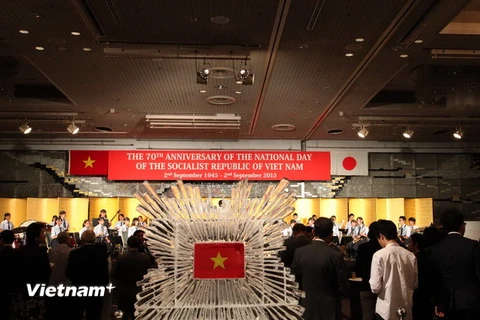 Lễ kỷ niệm 70 năm Quốc khánh tại Nhật Bản. (Ảnh: Nguyễn Tuyến-Tri Phương/Vietnam+)