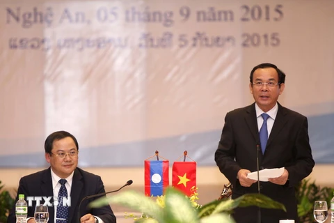 Bộ trưởng, Chủ nhiệm Văn phòng Chính phủ Nguyễn Văn Nên phát biểu tại Hội thảo. (Ảnh: Thanh Tùng/TTXVN)