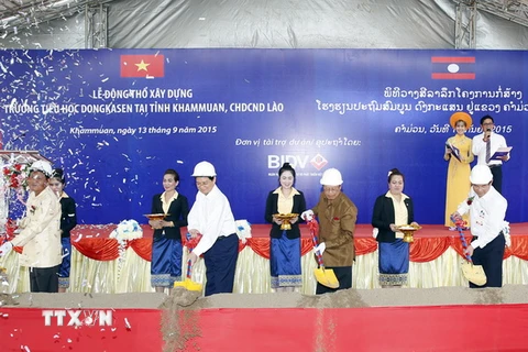 Thủ tướng Nguyễn Tấn Dũng tại lễ khởi công. (Ảnh: Đức Tám/TTXVN)