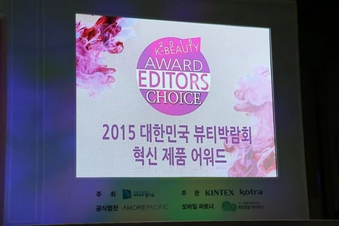 Lễ trao giải K-Beauty Awards Editors' ​Choice 2015. (Nguồn: Aving News)