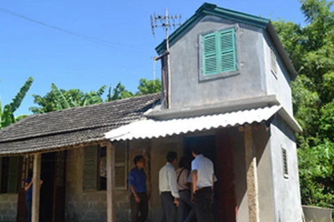 Ngôi nhà phòng tránh bão lụt được hỗ trợ ở huyện Quảng Điền. (Nguồn: thuathienhue.gov.vn)