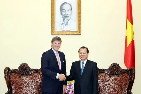 Phó Thủ tướng Vũ Văn Ninh tiếp Tổng Giám đốc toàn cầu Tập đoàn Citigroup Michael L. Corbat. (Nguồn: baochinhphu.vn)