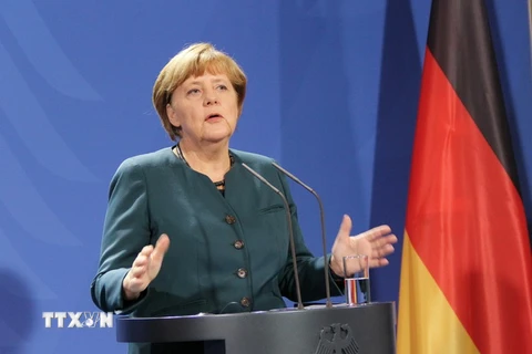 Thủ tướng Đức Angela Merkel. (Ảnh: Mạnh Hùng/TTXVN)
