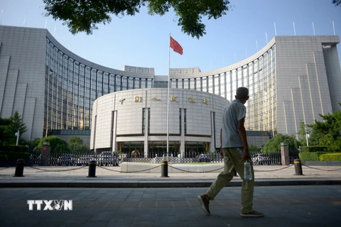 Ngân hàng Trung ương Trung Quốc ở thủ đô Bắc Kinh. (Nguồn: AFP/TTXVN)