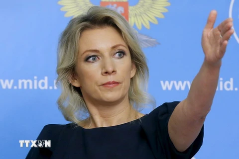 Người phát ngôn Bộ Ngoại giao Nga Maria Zakharova. (Nguồn: Reuters/TTXVN)