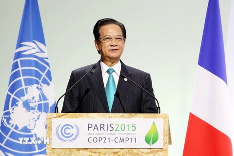 Thủ tướng Nguyễn Tấn Dũng phát biểu tại Phiên toàn thể của hội nghị. (Ảnh: Đức Tám/TTXVN)