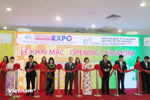 Lễ khai mạc Vietnam Expo 2015. (Ảnh: Mỹ Phương/Vietnam+)
