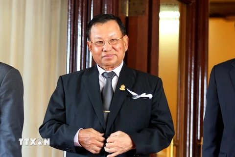 Chủ tịch Thượng viện Campuchia Say Chhum. (Nguồn: THX/TTXVN)