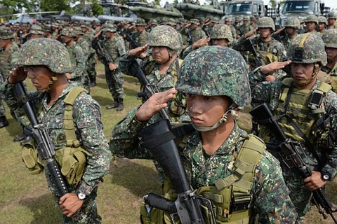 Binh lính quân dội Philippines. (Nguồn: AFP)