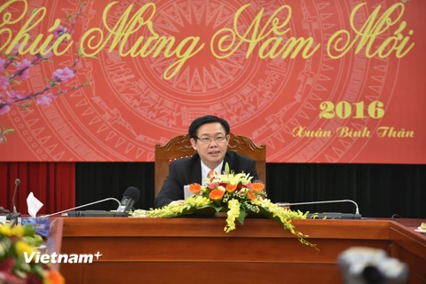 Trưởng ban Kinh tế Trung ương Vương Đình Huệ. (Nguồn: Vietnam+)