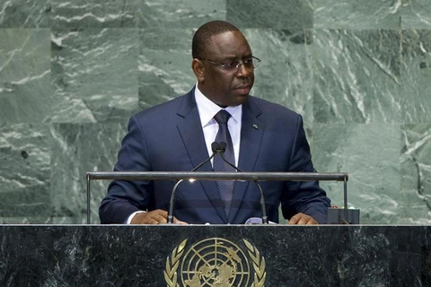  Tổng thống Senegal Macky Sall phát biểu tại một cuộc họp của Liên hợp quốc. (Nguồn: un.org)