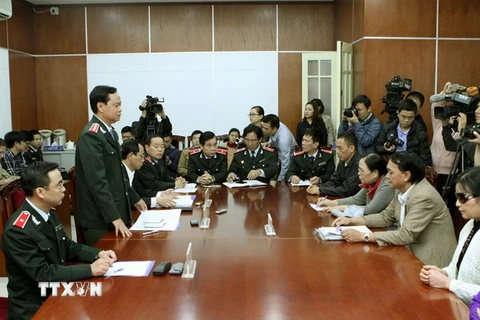 Tổng Thanh tra Chính phủ tiếp công dân định kỳ. (Ảnh: Nguyễn Dân/TTXVN)