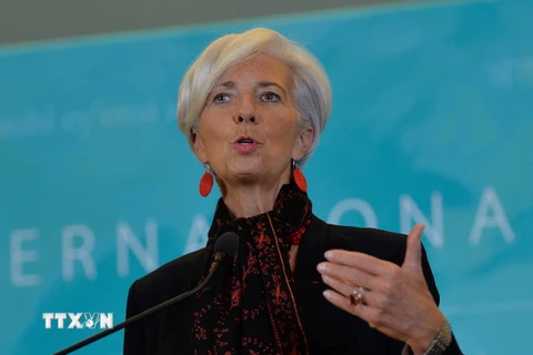 Bà Christine Lagarde sẽ hết nhiệm kỳ Tổng Giám đốc IMF vào ngày 5/7 tới. (Nguồn: THX/TTXVN)