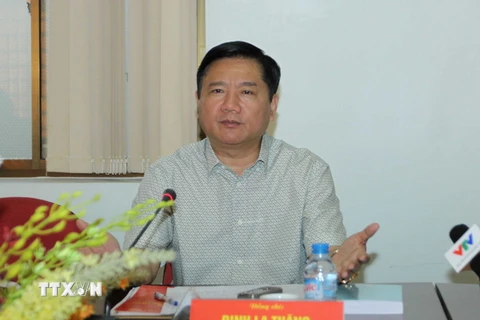 Bí thư Thành ủy Thành phố Hồ Chí Minh Đinh La Thăng. (Ảnh: Thanh Vũ/TTXVN)
